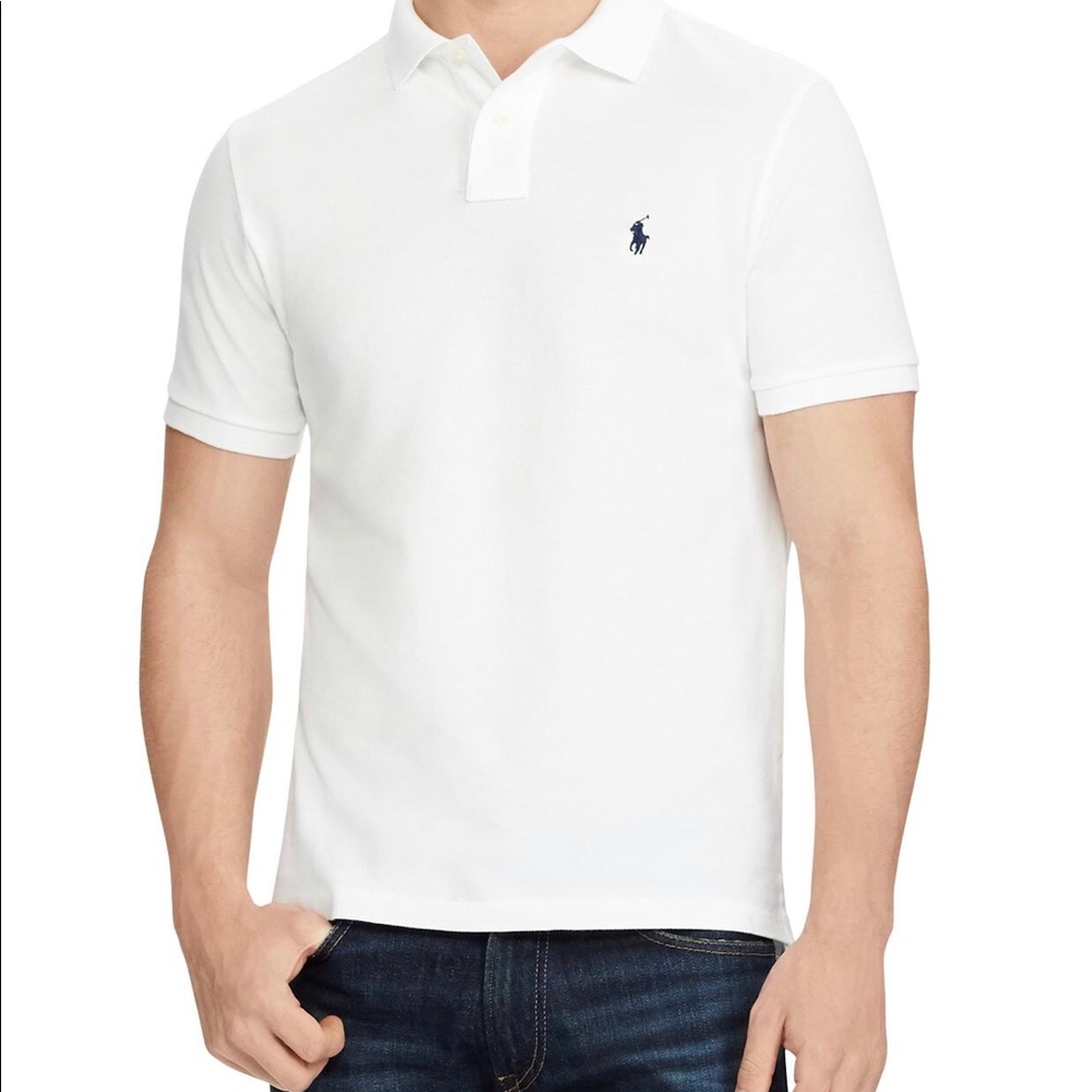 Classic white Polo Ralph Lauren Slim Fit